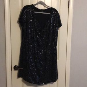 Black sequin dress